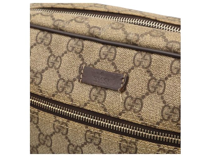 Gucci GG Supreme Plus Schultertasche Beige Khaki Dunkelbraun - Ansicht 10