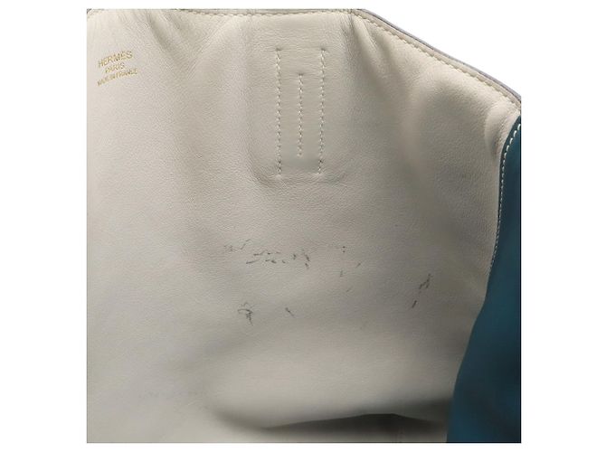 Hermès Borsa Tote Hermes Double Sens 28 Blu - vista 7