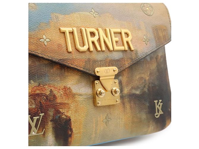 Louis Vuitton Masters Collection Monogram Certy Pochette Metis Marrone Multicolore Blu chiaro - vista 10