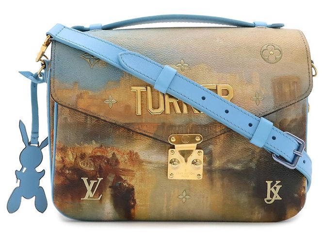 Louis Vuitton Masters Collection Monogram Certy Pochette Metis Marrone Multicolore Blu chiaro - vista 2