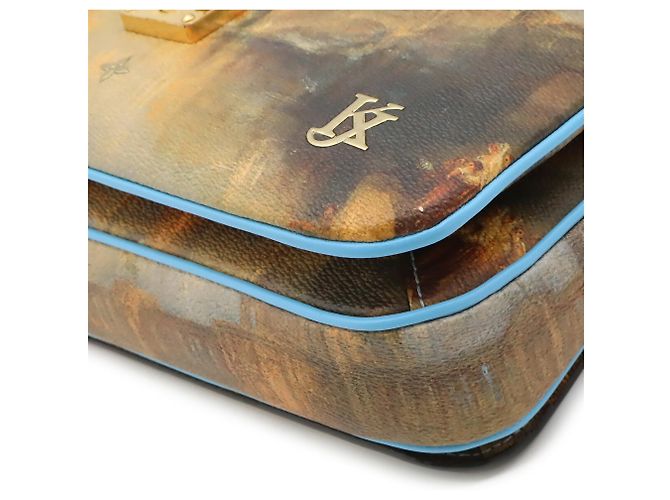Louis Vuitton Masters Collection Monogram Certy Pochette Metis Marrone Multicolore Blu chiaro - vista 4