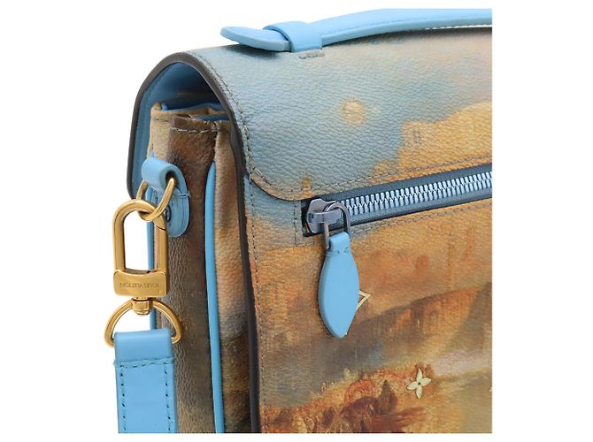 Louis Vuitton Masters Collection Monogram Certy Pochette Metis Marrone Multicolore Blu chiaro - vista 5