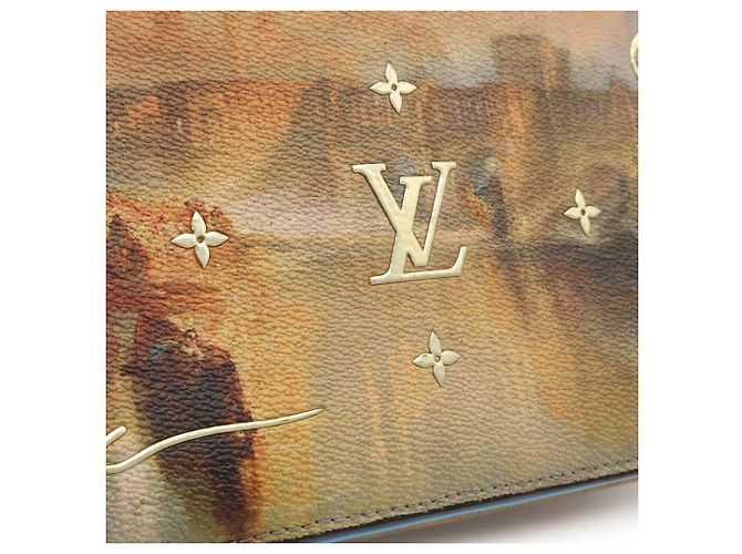 Louis Vuitton Masters Collection Monogram Certy Pochette Metis Marrone Multicolore Blu chiaro - vista 9