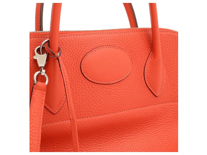 Hermès Sac à main Hermes Bolide 35 en Rose Jaipur - vue 10