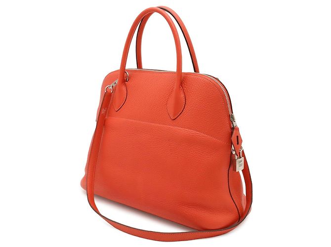 Hermès Sac à main Hermes Bolide 35 en Rose Jaipur - vue 3