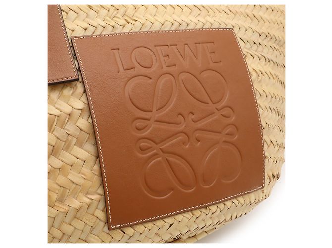 Bolsa de cesta em couro marrom Loewe - vista 10