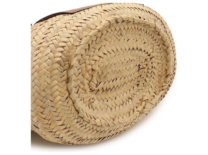 Bolsa de cesta em couro marrom Loewe - vista 4