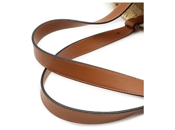 Bolsa de cesta em couro marrom Loewe - vista 5