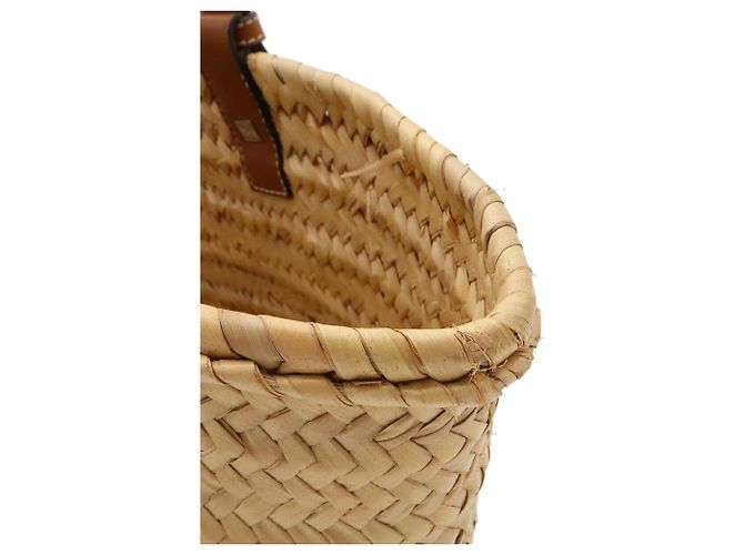 Bolsa de cesta em couro marrom Loewe - vista 7