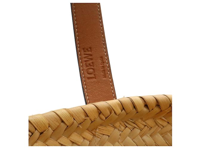 Bolsa de cesta em couro marrom Loewe - vista 8