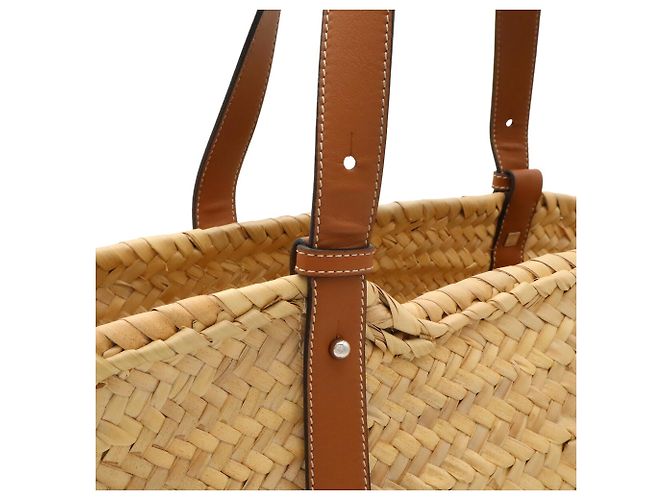 Bolsa de cesta em couro marrom Loewe - vista 9