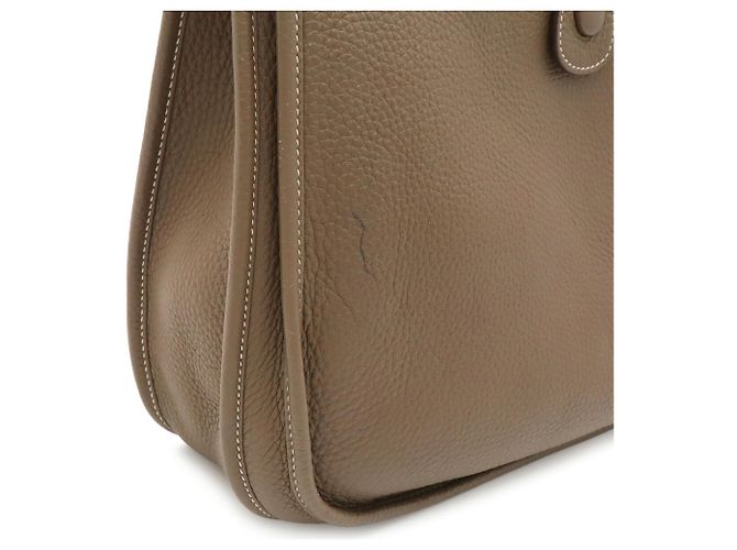 Hermès Borsa a tracolla Hermes Evelyne 3 III GM Taupe - vista 10