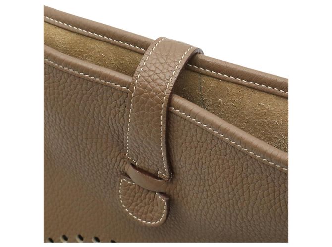 Hermès Borsa a tracolla Hermes Evelyne 3 III GM Taupe - vista 5