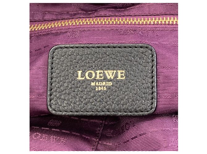 Borsa Tote Loewe Calle Cadena Motif Nero - vista 6