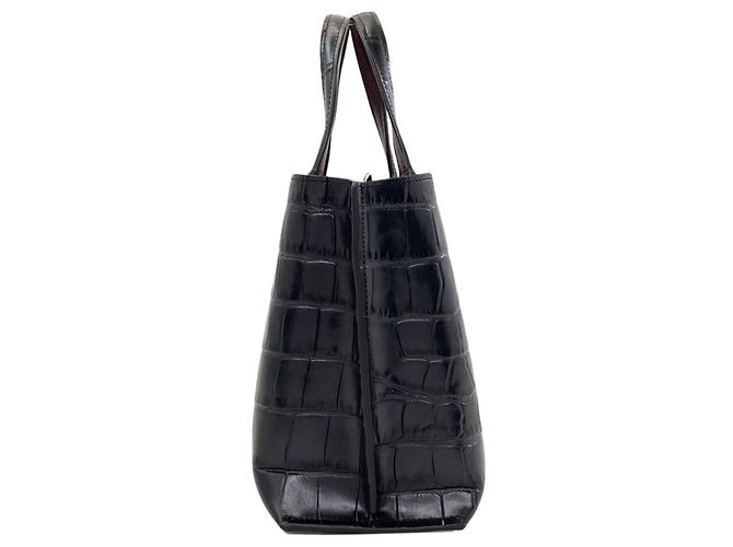 Bolsa de mão em couro 2-Way Coach Preto - vista 3