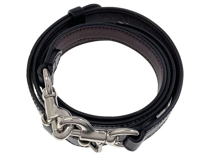 Bolsa de mão em couro 2-Way Coach Preto - vista 8