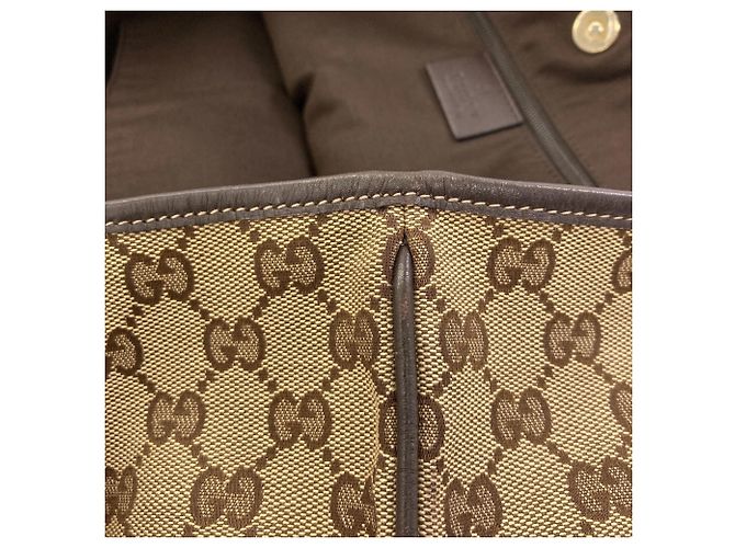 Bolso Tote Gucci 169946 New Brit GG Castaño - vista 10
