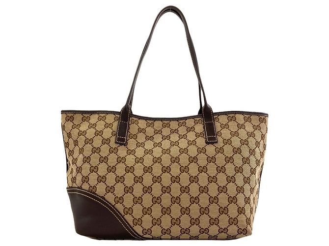 Bolso Tote Gucci 169946 New Brit GG Castaño - vista 2