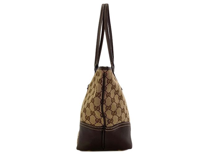 Bolso Tote Gucci 169946 New Brit GG Castaño - vista 3