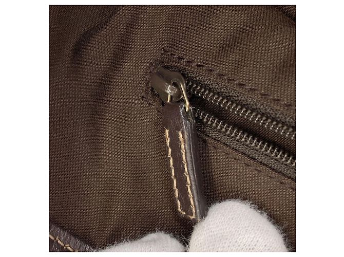 Bolso Tote Gucci 169946 New Brit GG Castaño - vista 9