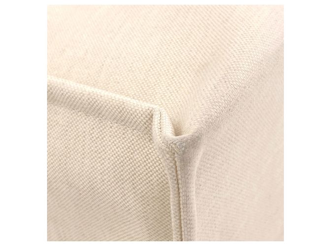 Gucci Canvas Logo Tote Bag Beige Marineblau - Ansicht 13