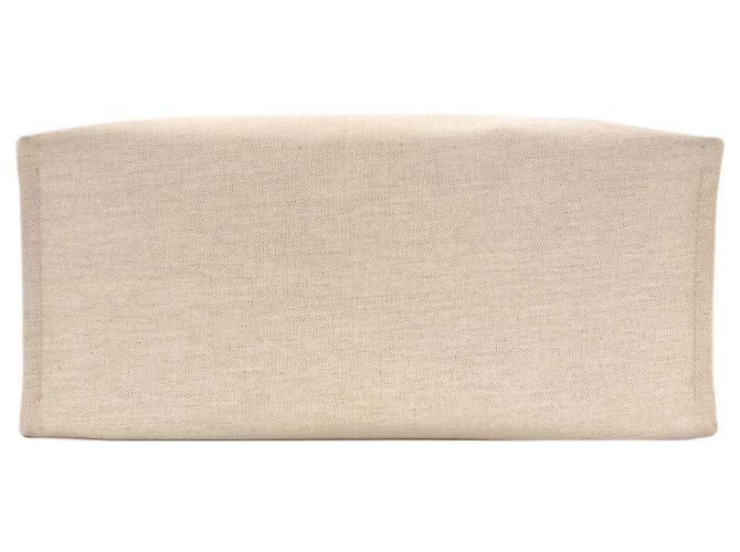 Gucci Canvas Logo Tote Bag Beige Marineblau - Ansicht 4