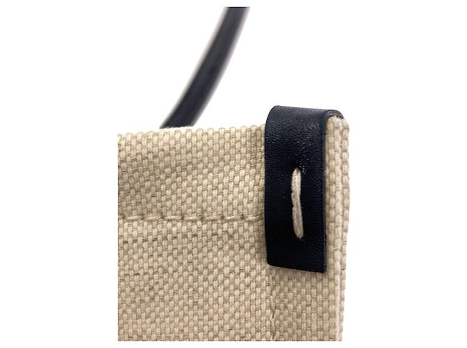 Gucci Canvas Logo Tote Bag Beige Marineblau - Ansicht 9
