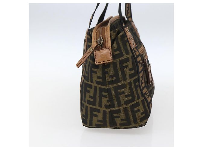 Fendi Vintage FF Zip Zucca Canvas Small Braun - Ansicht 3