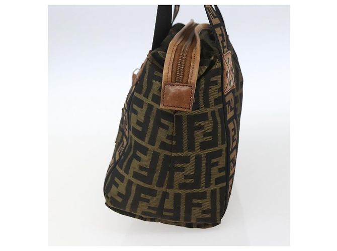 Fendi Vintage FF Zip Zucca Canvas Small Braun - Ansicht 4