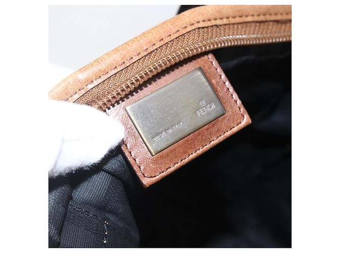 Fendi Vintage FF Zip Zucca Canvas Small Braun - Ansicht 6