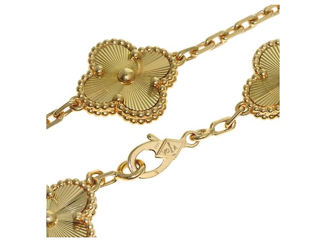 Bracciale con Charms Van Cleef & Arpels Vintage Alhambra Guilloché - vista 3