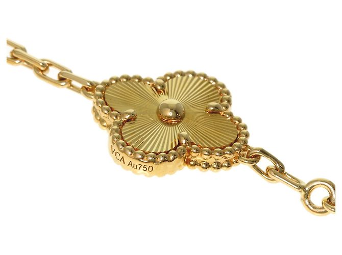 Bracciale con Charms Van Cleef & Arpels Vintage Alhambra Guilloché - vista 5
