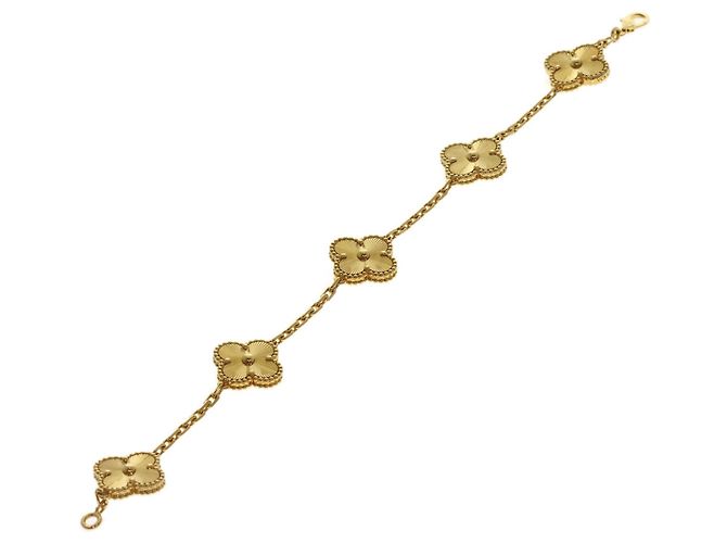 Bracciale con Charms Van Cleef & Arpels Vintage Alhambra Guilloché - vista 6