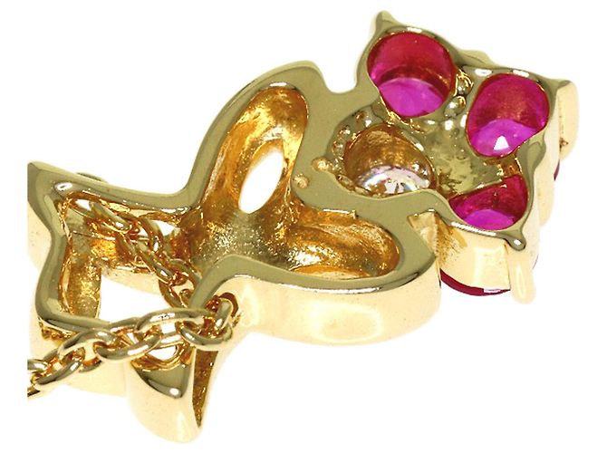 Collana Christian Dior in oro giallo 18K con rubini e diamanti - vista 6