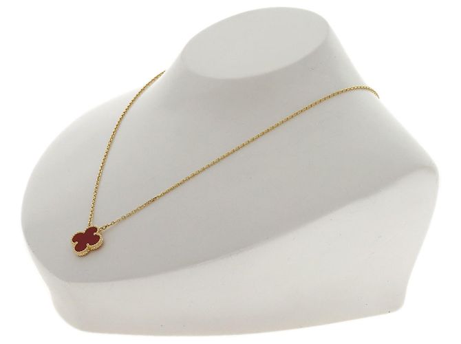 Van Cleef & Arpels Vintage Alhambra Karneol Halskette - Ansicht 4