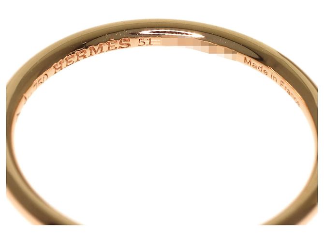 Ring Hermès Anello Fascia Hermes Gambard #51 in Oro Rosa 18K - vista 5
