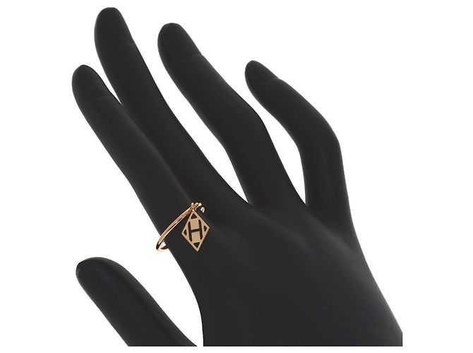 Ring Hermès Anello Fascia Hermes Gambard #51 in Oro Rosa 18K - vista 6