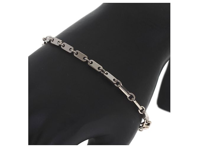 Pulsera Cartier Figaro en oro blanco de 18K - vista 6