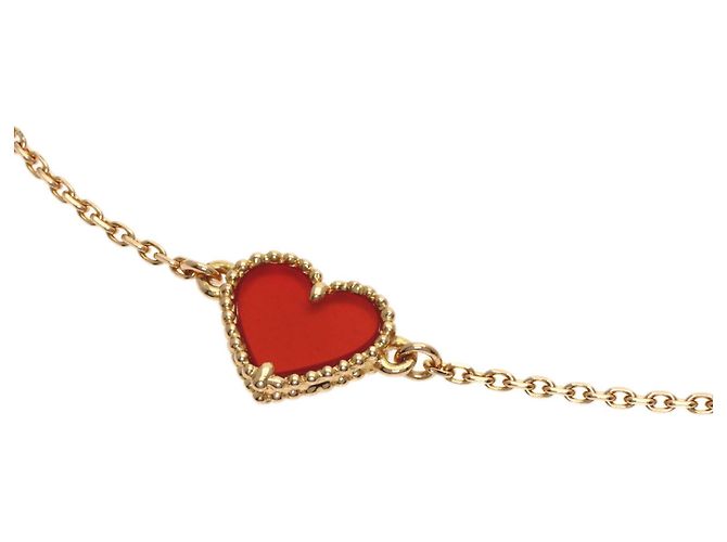 Bracciale Sweet Alhambra Cuore in Corniola Van Cleef & Arpels - vista 2