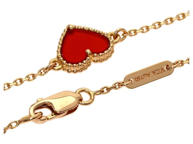 Bracciale Sweet Alhambra Cuore in Corniola Van Cleef & Arpels - vista 3