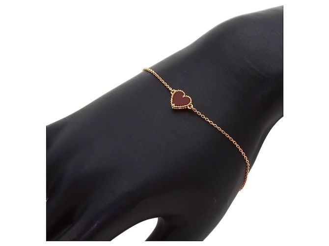 Bracciale Sweet Alhambra Cuore in Corniola Van Cleef & Arpels - vista 5