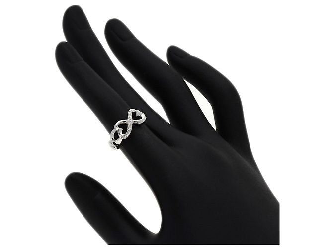 Autre Marque Tiffany & Co. Double Loving Heart Diamantring - Ansicht 6