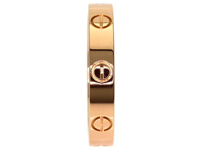 Bague Mini Love Cartier en or rose 18K - vue 3