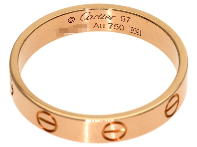 Bague Mini Love Cartier en or rose 18K - vue 4