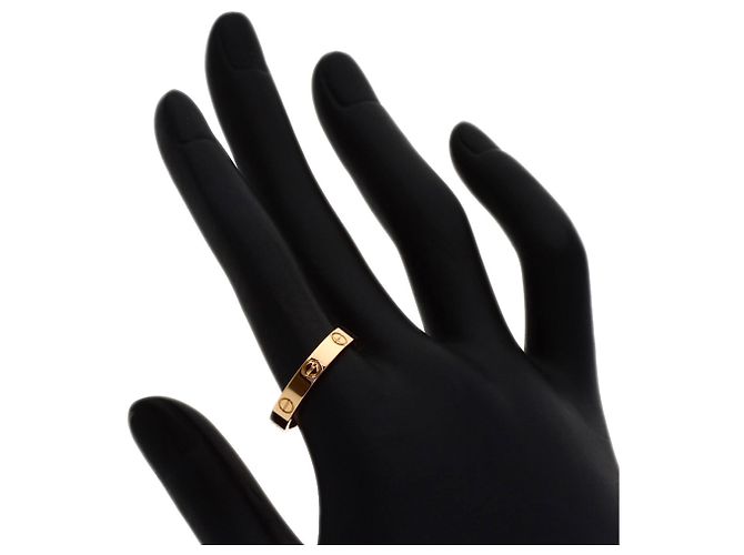 Bague Mini Love Cartier en or rose 18K - vue 5