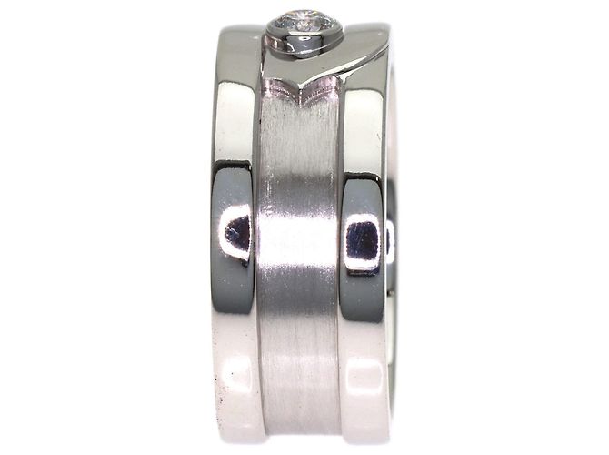 Anello Cartier C2 Fortune in diamanti e oro bianco 18K - vista 3