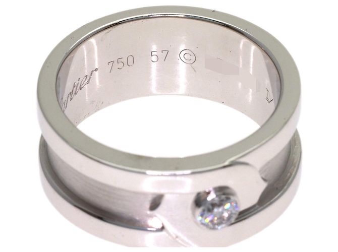 Anello Cartier C2 Fortune in diamanti e oro bianco 18K - vista 5