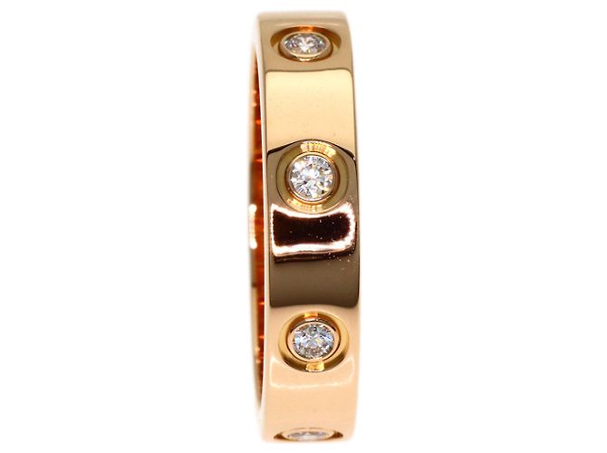 Anello Cartier Mini Love in oro rosa 18K - vista 3