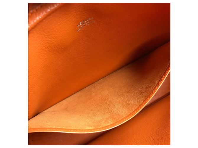 Hermès Saco Tote Hermes Plume Dog 38 Laranja - vista 15