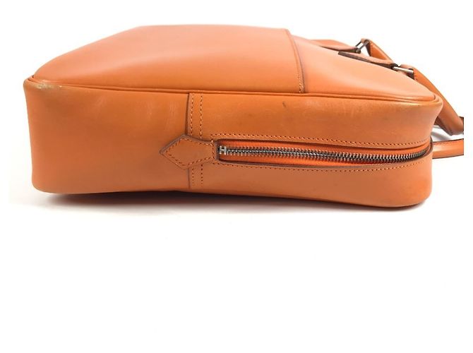 Hermès Saco Tote Hermes Plume Dog 38 Laranja - vista 3